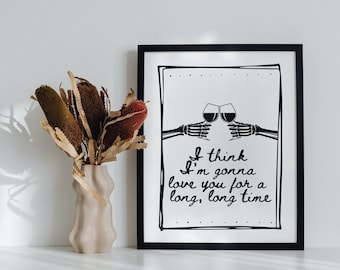 The Last of Us Poster | Bill and Frank, Long Long Time, Gift for Wedding Anniversary Engagement Valentine
