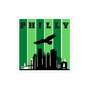 Philly Eagles Fan Waterproof Sticker
