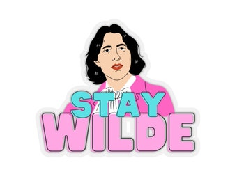 Oscar Wilde Sticker | Gift for English Teacher, Book Lover, Bookworm, Literary Sticker, Stay Wild