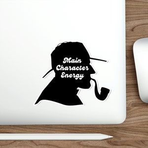 Sherlock Holmes Sticker | Literary Gift for English Teacher, Bookworm, Mystery Thriller Lovers, Book stickers for Kindle and Laptop