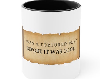 Tortured Poets Mug | Cute Gift for English Teacher, Funny Poet Swiftie Mug for Writers, Taylor Swift Fan