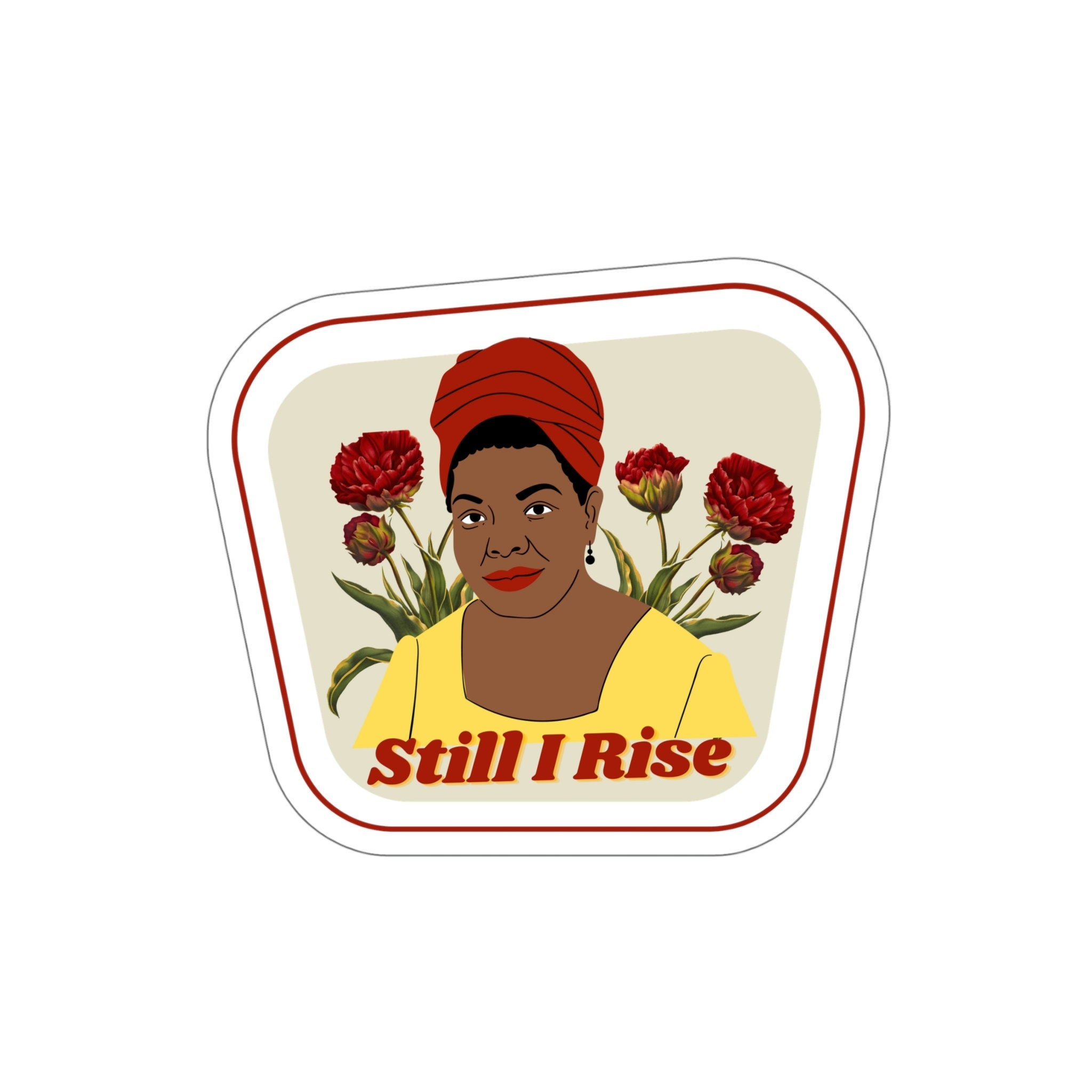 Maya Angelou Literary Sticker, Still I Rise Quote Sticker, English ...
