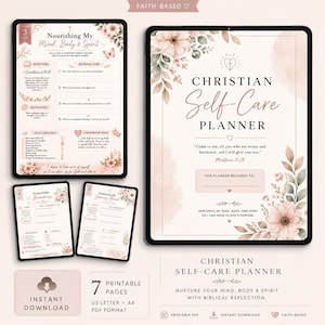 Bible Journaling | Self Care Planner | PDF Download
