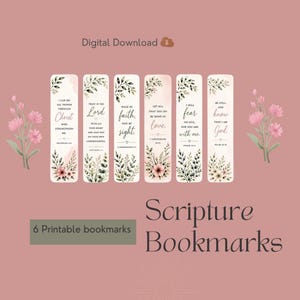 Bible Journaling | Scripture Bookmarking | PDF Download