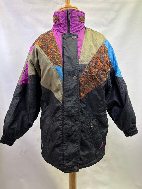 80s colour block jacket - Gem