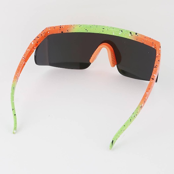 Retro Visor Shield Sunglasses - image 5