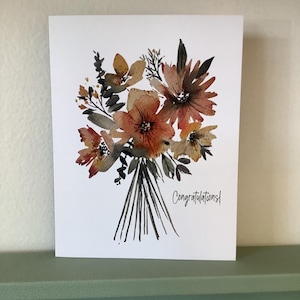 Carte bouquet de fleurs Félicitations Chelsey Freyta
