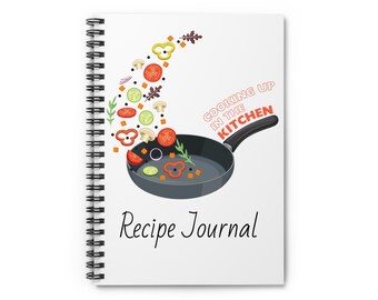 Spiral Recipe Journal - Veggie Skillet Illustration