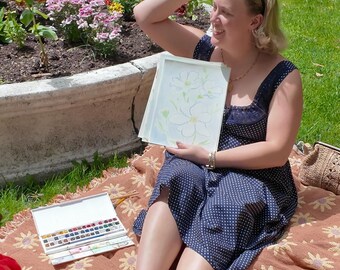 In the Garden Collection - 9x12in Watercolor Paintings