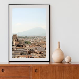Hazy Mount Etna Print