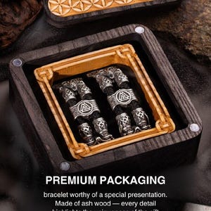 Apple Watch Bracelet with Viking Style - Unique Viking Jewelry Band image 9