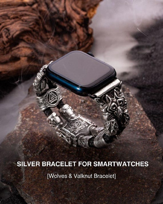 Apple Watch Bracelet with Viking Style - Unique Viking Jewelry Band