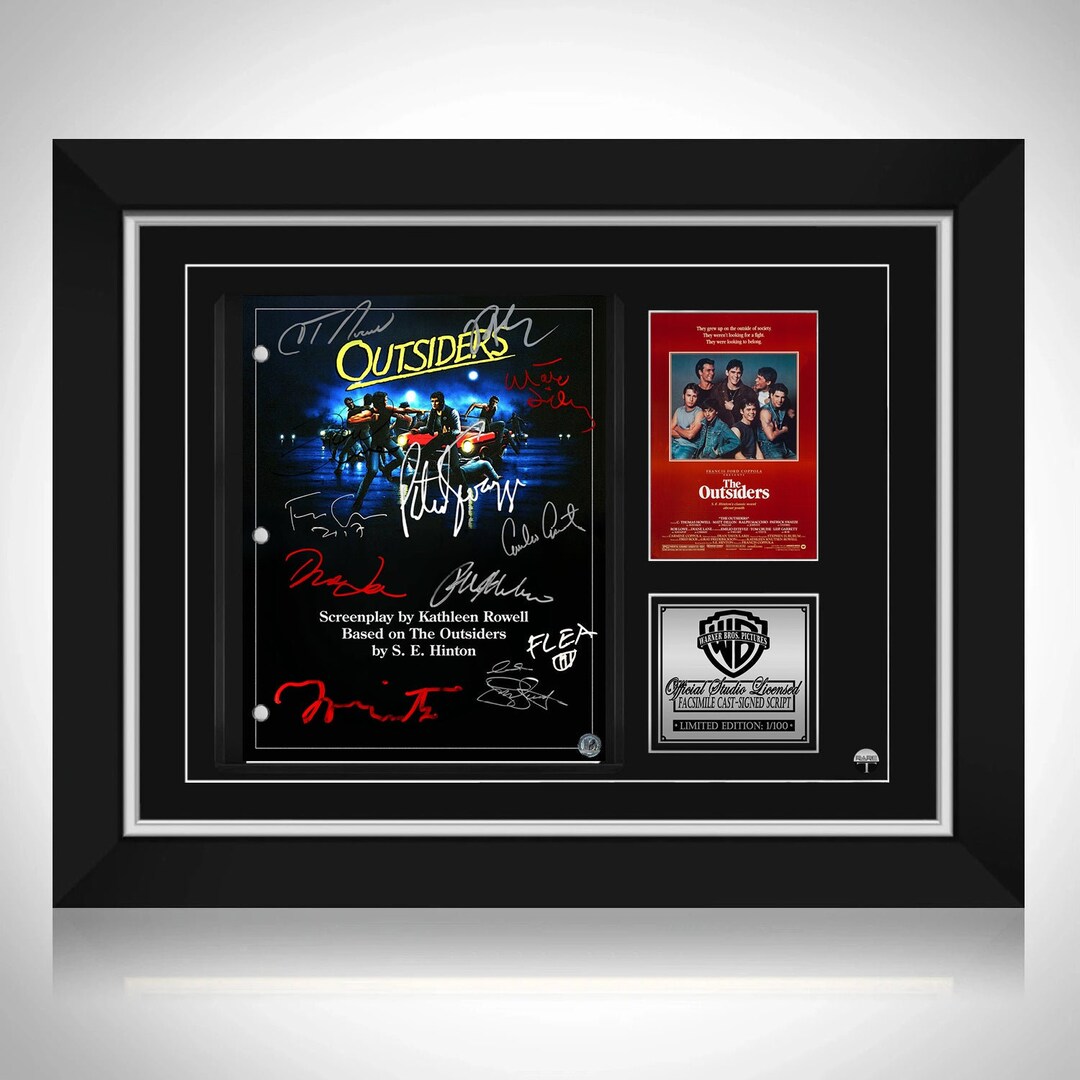 The Outsiders Script Limited Signature Edition Studio Licensed - Etsy