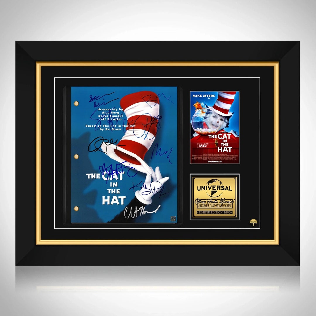 The Cat in the Hat Script Limited Signature Edition Studio Etsy