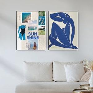 summercoast Digital Download | Printable Poster | Cute Girly Beach Wall Art | Y2K Fashion Aesthetic | Room Bar Cart Decor | Trendy Print