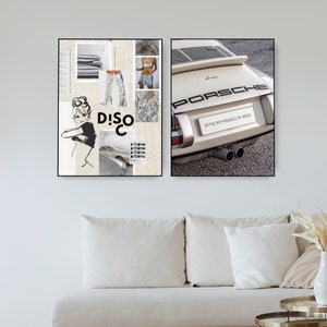 disco Retro Digital Download Poster | Printable Artwork | Bar Cart Cocktail Decor | Trendy Cool Y2k | Minimalist Aesthetic image 6