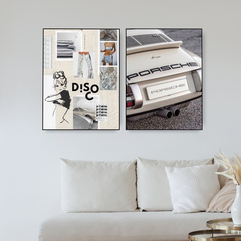 disco Retro Digital Download Poster | Printable Artwork | Bar Cart Cocktail Decor | Trendy Cool Y2k | Minimalist Aesthetic image 6