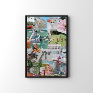 zomerbliss Retro Poster Print | Afdrukbare digitale download | Y2K preppy schattig meisjesachtig | Kamerinrichting | Coquette-esthetiek | Trendy boekenwijs