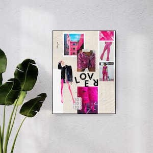 lover Retro Digital Download | Printable Trendy Poster | y2k Fashion Girly Artwork | Room Decor Wall Art