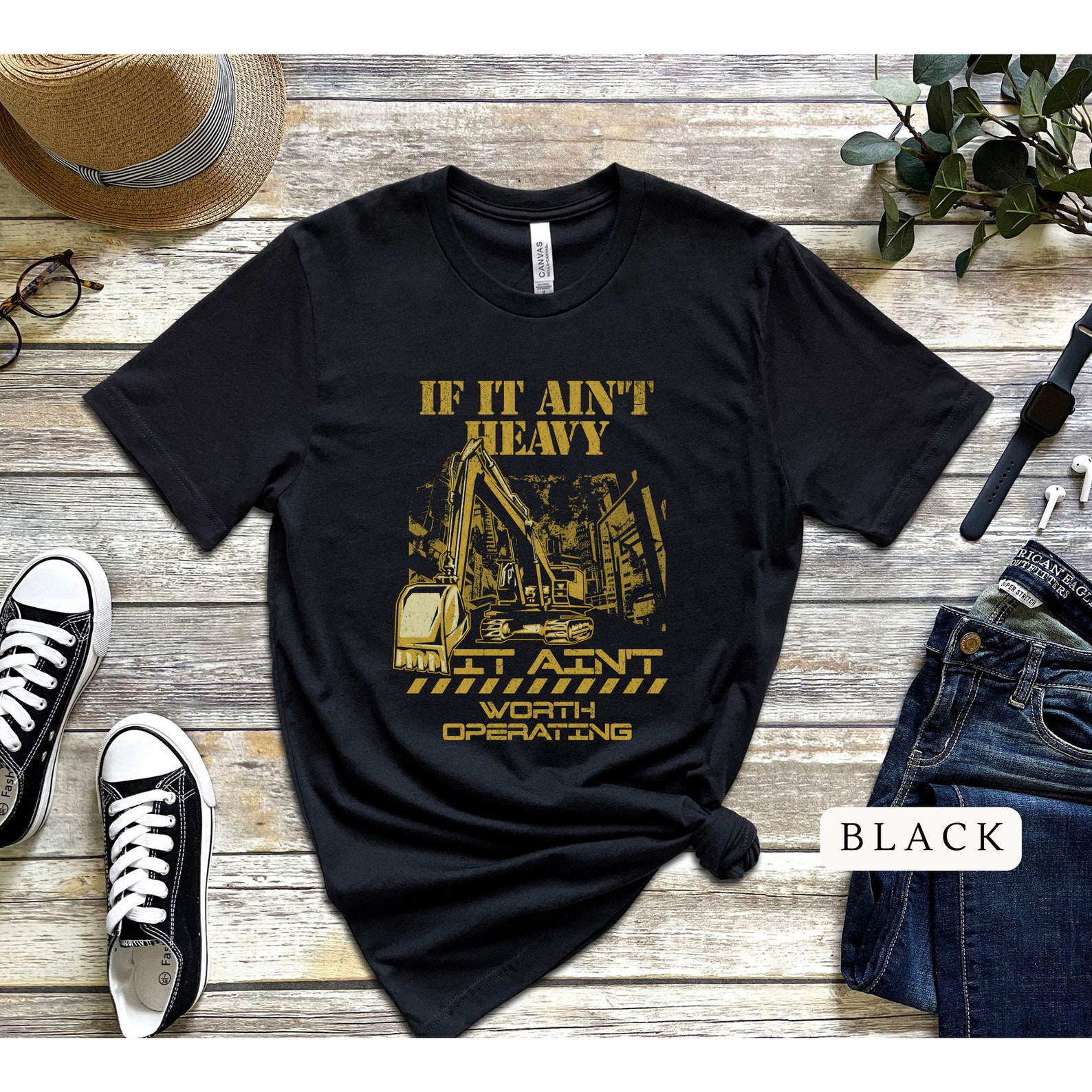 If It Ain't Heavy Equipment Operator Shirt, Construction T-shirt, Heavy ...