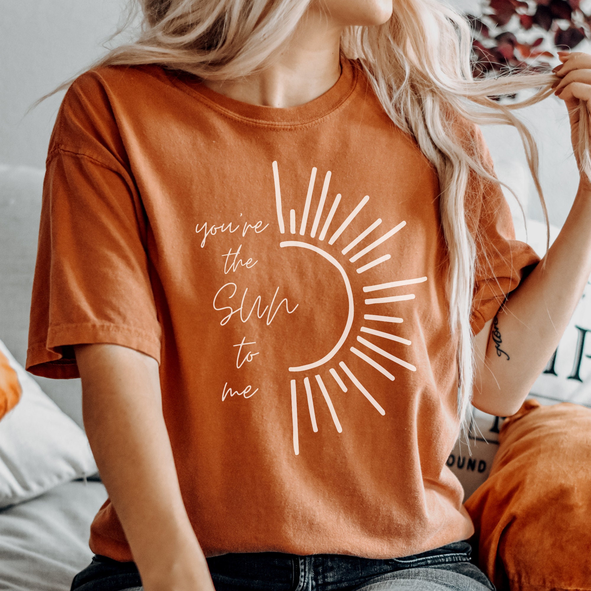 Orange shirt hotsell with sun
