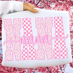 Leopard Mama Png Bundle, Checkered Mama Png Bundle, Preppy Mama Png, Retro Mama Png, Pink Mama Png, Mimi Nana Gigi Png, Mother's Day Png image 11