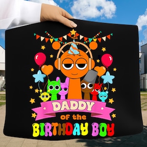 Daddy of the Birthday Boy PNG, Sprunki Birthday Boy Png, Birthday Boy Shirt Design, Instant Download
