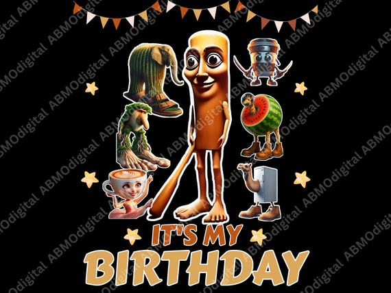 Brainrot italien c'est mon anniversaire PNG, meme italien drôle