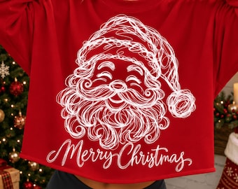 Merry Christmas PNG, Santa Claus png, Christmas png, Retro Christmas Shirt Design, Vintage Santa png, Christmas Gifts, Preppy Christmas Png