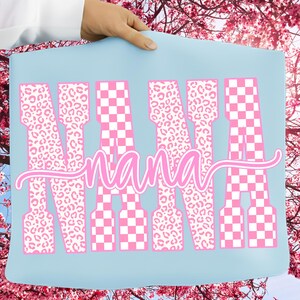 Leopard Mama Png Bundle, Checkered Mama Png Bundle, Preppy Mama Png, Retro Mama Png, Pink Mama Png, Mimi Nana Gigi Png, Mother's Day Png image 8