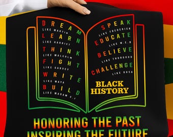 Schwarze Geschichte, die die Vergangenheit ehrt, die die Zukunft inspiriert PNG, BHM PNG, schwarze Geschichte Honth Higital, sofortiger Download