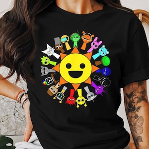 All Best Sprunki Toys Around Mr. Sun Digital Design - Fun Printable T-Shirt Graphic for 2025 Toy Lovers