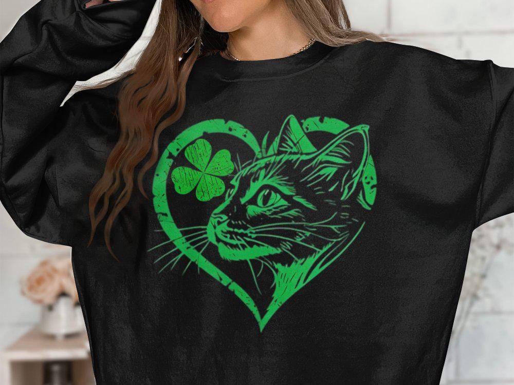 Shamrock ★ Cat  Shamrock Cat Pin | Arcadia Collectibles