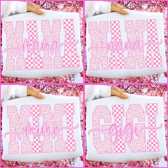 Leopard Mama Png Bundle, Checkered Mama Png Bundle, Preppy Mama Png, Retro Mama Png, Pink Mama Png, Mimi Nana Gigi Png, Mother's Day Png