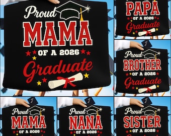 Stolze Familie von 2026 graduierten Bündel PNG, Klasse von 2026 Abschluss Familienhemden, Senior 2026 Shirt Design, Abschluss Png, digitaler Download