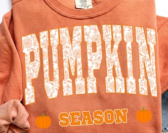 Pumpkin Season Png, Preppy Floral Fall Pumpkin png, Pumpkin Lace png, Ditsy Floral Fall png, Autumn png, Pumpkin Spice Png, Tis the Season