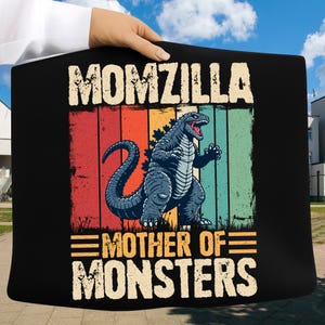 Mamázilla Madre de los Monstruos PNG, Diseño de camiseta divertida para el Día de la Madre, Día de la Madre PNG, Mamá PNG, Descarga digital