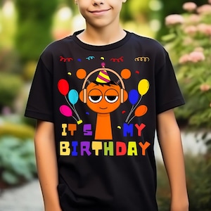 Sprunki Kids Birthday Digital Design - It&#39;s My Birthday Printable Sprunki Theme Party Decoration, Sprunki png