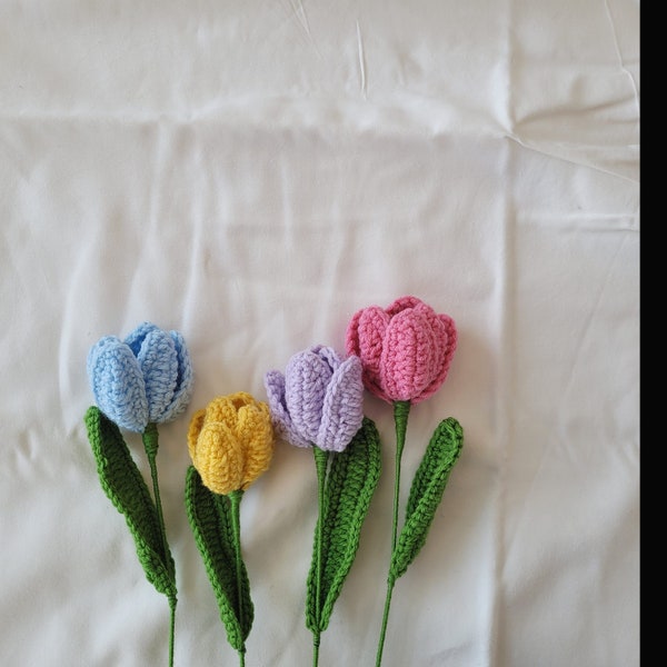 2-in-1 Tulip/Crocus Crochet Pattern Instructions PDF / Crochet Tulip Pattern / Crochet Crocus Pattern / Crochet Flower Pattern