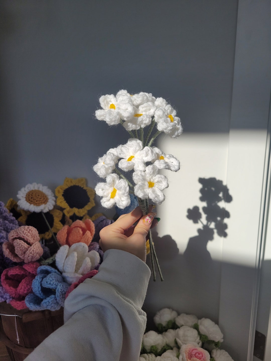 Forget me not Flower Crochet Pattern Instructions PDF / Tiny Flowers