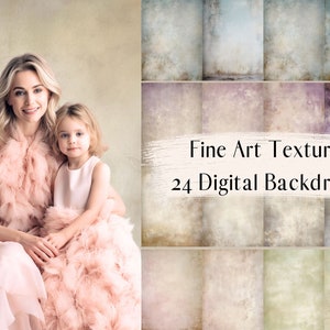 24 Fine Art Texture Digital Backdrop, Portrait Studio Photography Digital Background, Photoshop Overlays, Photo Editing, Texture Overlays