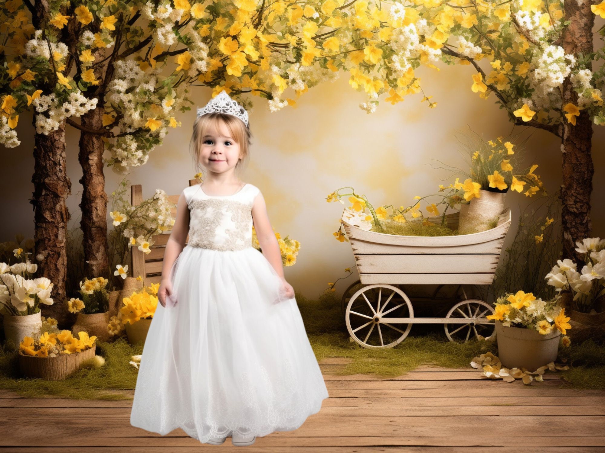 Springtime Whimsy Digital Backdrops, Easter Photo Props, Baby ...