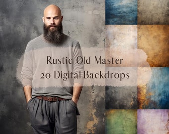 Rustic Old Master Digital Backdrop,Headshot Portrait Studio Photography Digital Background,Photoshop Overlays,Photo Editing,Texture Overlays
