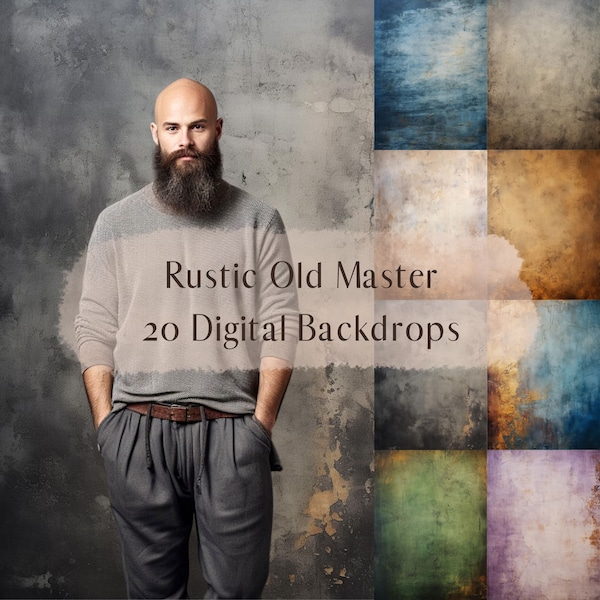 Rustic Old Master Digital Backdrop,Headshot Portrait Studio Photography Digital Background,Photoshop Overlays,Photo Editing,Texture Overlays
