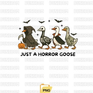 Funny Halloween Goose PNG, Horror Goose Clipart, Spooky Duck PNG, Halloween Sublimation, Scary Goose Digital Download