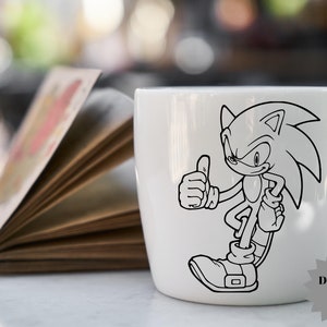 Sonic Sillhoute Black svg,Cartoon Printfile,Sonic Silhouette,Sonic Layared,Sonic Hedenog svg,Sonic Cutfile,Superhero svg,Superhero Cut image 2
