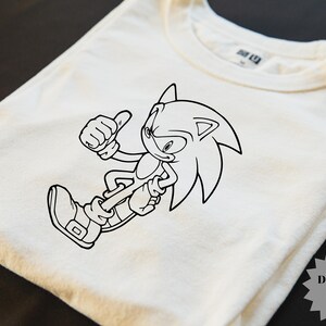 Sonic Sillhoute Black svg,Cartoon Printfile,Sonic Silhouette,Sonic Layared,Sonic Hedenog svg,Sonic Cutfile,Superhero svg,Superhero Cut image 6