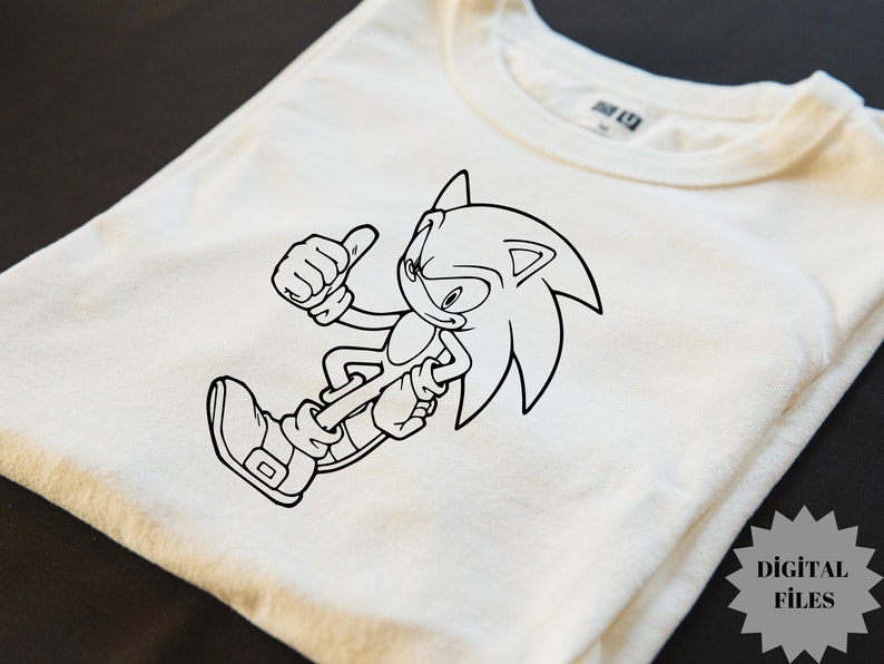 Sonic Sillhoute Black svg,Cartoon Printfile,Sonic Silhouette,Sonic Layared,Sonic Hedenog svg,Sonic Cutfile,Superhero svg,Superhero Cut image 6