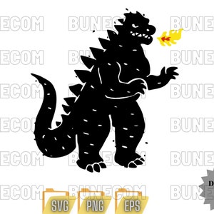 Godzilla svg, Godzilla Silhouette, Godzilla Clip Art, Godzilla Cut File, Godzilla Vector, Godzilla png, Godzilla Bundle svg, Digital Files