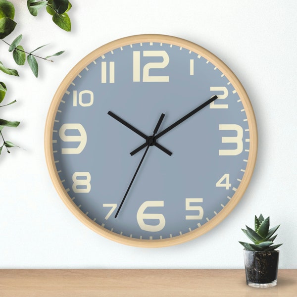 Wall Clock Art, Abstract, Colorful, Minimalist, Home Decor, Interior Design, Decorative, Blue, Nature, Beautiful, Gift, Cozy, Modern, Simple
